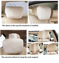 Gambar Bantal Leher Kursi Mobil Ergonomis Neck Pillow Headrest Bantal Mobil - Beige dari TORAJAA STORE undefined 4 Tokopedia