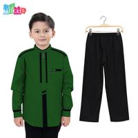 Gambar Ulikids Setelan Koko Muslim Anak Laki-Laki Putih Polos Lengan Panjang - Hitam, S dari Ulikids undefined 5 Tokopedia