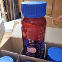Gambar Botol Kaca Leher Lebar Coklat 1000ml Duran/Laboratory Bottle Amber 1L dari TRIDILAB undefined 2 Tokopedia