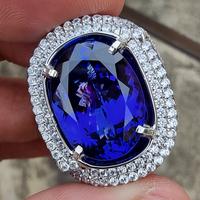 Gambar Natural HQ Batu Eye Clean Vivid Violetish Blue Tanzanite 16.49 Cts dari The Luffy Permata undefined 4 Tokopedia