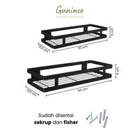 Gambar [DIAMOND] Rak Dinding Penyimpanan Bumbu Dapur Stainless Storage Rack - Rak Bumbu Dapur Tempel - Rak Bumbu Hemat Tempat - Rak Bumbu  Besi - R.TEMPELDAPUR30 dari DIAMOND HOME LIVING undefined 2 Tokopedia