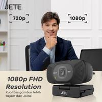 Gambar Webcam JETE W7 Pro 1080p Full HD Flexible Rotation with Dual Mic dari Doran Wearable Authorized Store undefined 2 Tokopedia