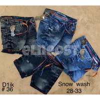 Gambar Diskon Menanti ElNeost - Celana Pendek Jeans Sobek Pria Ripped Premium - Snow Black, M (30/31) dari okamalls undefined 3 Tokopedia