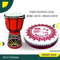 Gambar Alat Musik Rebana anak satu paket - satu paket ipin dari Rebanagresiktigaputri undefined 4 Tokopedia