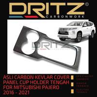 Gambar Cover Carbon Kevlar Panel Cup Holder Tengah All New Pajero 2016 2021 dari Dritzcorpmodification undefined 1 Tokopedia