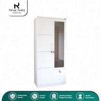 Gambar ROMARO LEMARI PAKAIAN 3 PINTU LEMARI BAJU 2 PINTU MURAH | KARYA RUANG - 2 PINTU LPP 22 dari Karyaruang.id undefined 2 Tokopedia