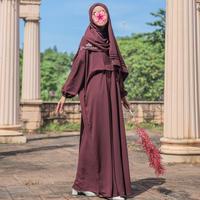 Gambar ZYRA ABAYA (ABAYA ONLY) JASMINE BY LIDIA HADIWINOTO - Black, S dari Cormous Store undefined 5 Tokopedia