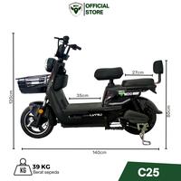 Gambar MOO Sepeda Listrik Dewasa Sepeda Listrik Stylish - C25 Series - Blue dari MOO OFFICIAL STORE undefined 2 Tokopedia