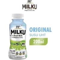 Gambar Susu MILKU Original Premium Belgian Cows UHT Botol Pet - 200 ml (Harga Satuan) dari M2F2 Shop - Paseban undefined 3 Tokopedia