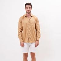 Gambar Kemeja Panjang Pria Mocca Katun Organik by REMEDY - Palma Cotton Shirt - XL dari Remedy Resort Wear undefined 2 Tokopedia