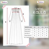 Gambar Baju Gamis Wanita Muslimah Dress Dewasa Jumbo Rocella Gamis Kalila - Silver, L-XL dari Rocella Store ID undefined 2 Tokopedia