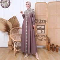 Gambar Gamis hajrah tiara by guzel katun toyobo bordir M L XL XXL 3XL milo - XXL dari GALLERY ALIF AL FATIH undefined 1 Tokopedia