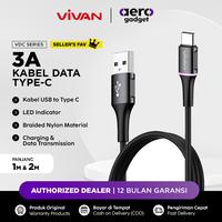 Gambar VIVAN Kabel Charger Type C Fast Charging 3A VDC100 Kabel Data QC 3.0 - 1M dari AERO Gadget undefined 1 Tokopedia