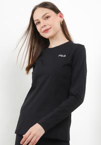 Gambar FILA Performance T-Shirt Lengan Panjang Wanita Leria - Black - S dari FILA Official Store undefined 1 Tokopedia