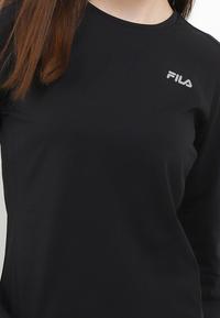 Gambar FILA Performance T-Shirt Lengan Panjang Wanita Leria - Black - S dari FILA Official Store undefined 4 Tokopedia