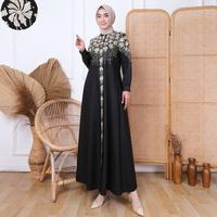 Gambar Gamis hajrah tiara by guzel katun toyobo bordir M L XL XXL 3XL milo - XXL dari GALLERY ALIF AL FATIH undefined 2 Tokopedia