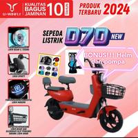 Gambar SEPEDA LISTRIK UWINFLY DRAGONFLY D7D - Merah Muda dari sepedamania7 undefined 1 Tokopedia