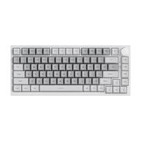 Ajazz AK820 Monochrome 75% Gasket Mount Mechanical Gaming Keyboard 82 Keys with Knob - Putih, Blue Switch - foto 5