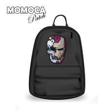 Gambar back Patch premium bordir skull tengkorak kepala ironman tempel jahit dari momoca official undefined 5 Tokopedia