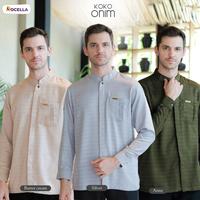 Gambar Baju Koko Muslim Pria Dewasa Premium Rocella Koko Onim Lengan Panjang - Butter Cream, S-M dari Rocella Store ID undefined 5 Tokopedia
