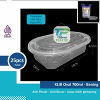 Gambar Thinwall Klir Oval Tempat Makan Plastik Bening 450 ml & 700ml PER SLOP - 450 ml dari Felice Luxury Packaging undefined 3 Tokopedia