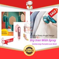 Gambar MU - 0738 Dry Iron With Spray 30W 2 in 1 Setrika Uap Portable Low Watt - PINK dari michimiawmiaw undefined 1 Tokopedia