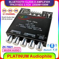 Gambar TPA3116 Amplifier Class D Bluetooth 5.0 Hifi Stereo Amplifier 2.1 CH 2X 50W + 100W Original ZK-TB21 dari PLATINUM Audiophile undefined 1 Tokopedia