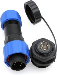 Gambar SD16 Waterproof Socket Aviation Male Plug + Female Mounting Jack 2P-9P - 7P dari Rajacell Bekasi undefined 4 Tokopedia