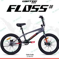 Gambar sepeda bmx 20 inch united FLOSS DB - GY.BK.RD dari Hk store2 undefined 2 Tokopedia