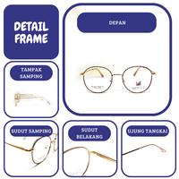 Gambar FRAME KACAMATA PRIA/WANITA SIZE 48 MODEL BULAT FULL FRAME/FRAME PAKET dari Grosir Lensa Indo undefined 3 Tokopedia