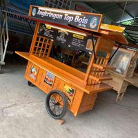Gambar Gerobak Takoyaki model jepang / gerobak angkringan jepang / Gerobak dari Wijaya Mebel Gerobak undefined 3 Tokopedia