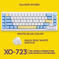 Sades Ryunix XO 723 / XO-723 Triple Mode Wireless Gaming Keyboard 65% Layout 72 Keys RGB LED Hotswappable - foto 4
