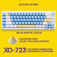 Sades Ryunix XO 723 / XO-723 Triple Mode Wireless Gaming Keyboard 65% Layout 72 Keys RGB LED Hotswappable - foto 5