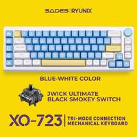 Sades Ryunix XO 723 / XO-723 Triple Mode Wireless Gaming Keyboard 65% Layout 72 Keys RGB LED Hotswappable - foto 6