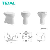 Gambar Kloset Siram / Toilet Duduk Manual Tidal TD079 with Cover dari Saidov Tiles undefined 2 Tokopedia