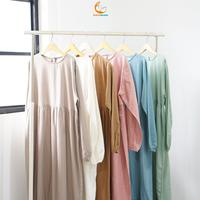 Gambar Halomam - Thursina Dress For Mommy (Gamis Dewasa Lebaran) - Broken White, S-M dari halomam undefined 5 Tokopedia