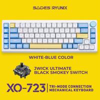 Sades Ryunix XO 723 / XO-723 Triple Mode Wireless Gaming Keyboard 65% Layout 72 Keys RGB LED Hotswappable - foto 3