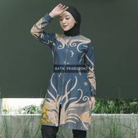 Gambar Samudra Biru Baju Atasan Tunik Outer Batik Wanita Prabuseno Original - S dari Batik Prabuseno Toko undefined 1 Tokopedia