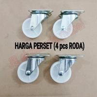 Gambar RODA CASTER 2" NYLON PUTIH.. HARGA PERSET dari JB aksesoris mebel undefined 1 Tokopedia