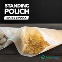 Gambar Standing Pouch MATTE DOFF Plastik Klip Kemasan Makanan Ringan Cemilan Keripik Snack Premium Termurah DELKOCHOICE - SP Window Hitam, 9 cm dari RUSFET Official Store undefined 3 Tokopedia