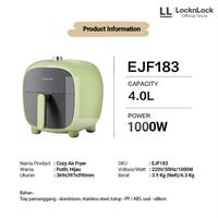 Gambar LocknLock Cozy Air Fryer 4L - EJF183 Hijau Putih - Hijau dari Setia Mandiri Elektronik undefined 3 Tokopedia