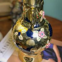 Gambar Pajangan Vas Bunga Biru Emas lawas vintage dari YAYA Antique Store undefined 3 Tokopedia