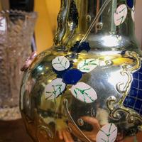 Gambar Pajangan Vas Bunga Biru Emas lawas vintage dari YAYA Antique Store undefined 4 Tokopedia