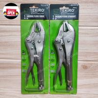 Gambar TEKIRO Tang stel jepit buaya bais tang locking pliers curve straight - Curve Bulat dari familyhardwarestore undefined 1 Tokopedia