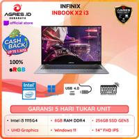 Gambar Infinix Inbook X2 I3 1115G4 8GB 256GB W11 14" FHD 100sRGB Blit Metal dari Agres ID Surabaya undefined 1 Tokopedia