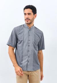 Gambar Odza Classic Baju Koko Muslim Kemeja Lengan Pendek Pria Batik Vikal C Casual Fit Variasi Motif Santai - M dari Odza Classic undefined 3 Tokopedia
