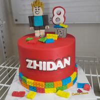 Gambar Birthday cake roblox mainan cake karakter roblox kue ultah roblox - Rainbow, diameter 20 dari Coklin.Choco undefined 4 Tokopedia