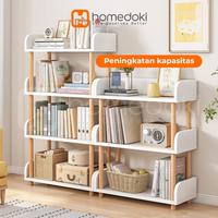 Gambar Rak Buku Minimalis Kayu Serbaguna Susun Lemari Multifungsi HD090 - M dari Homedoki Medan Store undefined 1 Tokopedia
