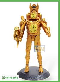 Gambar Hot! Skibidi Toilet Titan Big Clock Man King Gold Clockman Action Figure dari Momieval undefined 2 Tokopedia