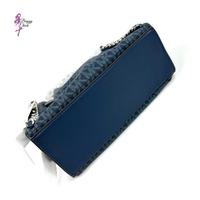 Gambar MICHAEL KORS Mina Small Signature Logo Chain Crossbody Bag Navy dari Baggy Chic undefined 5 Tokopedia